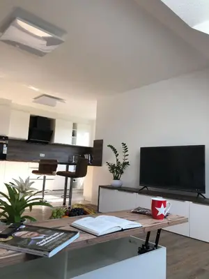 TV/Unterhaltungsangebot in der Unterkunft Moderne Neubauwohnung