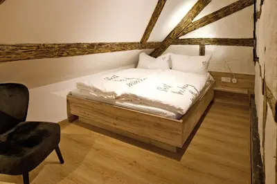 Ein Bett oder Betten in einem Zimmer der Unterkunft Zinsers Appartements im Flämmle