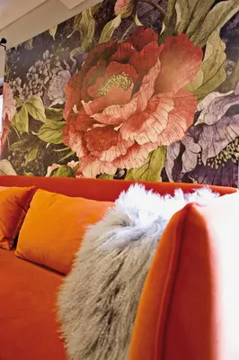 Ein Sitzbereich in der Unterkunft Zinsers Appartements im Flämmle