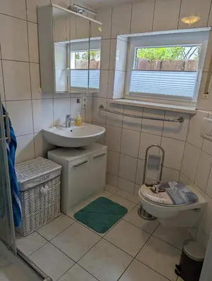 Ein Badezimmer in der Unterkunft Ferienwohnung Freitag