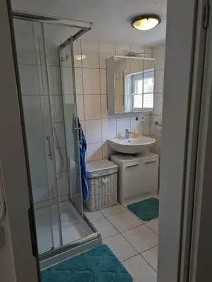 Ein Badezimmer in der Unterkunft Ferienwohnung Freitag