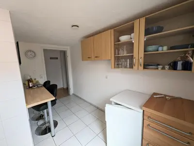 Küche/Küchenzeile in der Unterkunft Ferienwohnung Freitag
