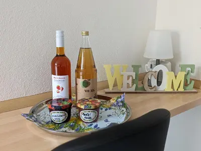 Getränke in der Unterkunft Ferienwohnung Freitag