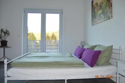 Ein Bett oder Betten in einem Zimmer der Unterkunft Ferienwohnung Fillsack