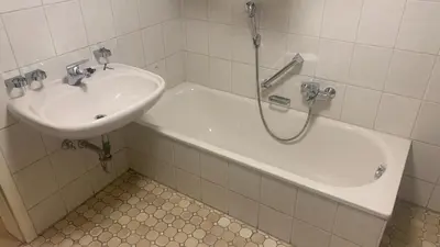 Ein Badezimmer in der Unterkunft FeWo&MoWo Zur Mühle Reinhard