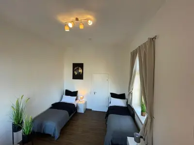 Ein Bett oder Betten in einem Zimmer der Unterkunft Charmante Wohnung am Neckar