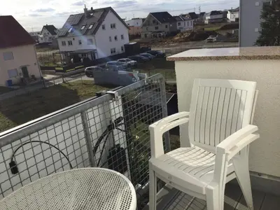 Ein Balkon oder eine Terrasse in der Unterkunft Sonniges Fleckchen
