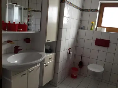 Ein Badezimmer in der Unterkunft Sonniges Fleckchen