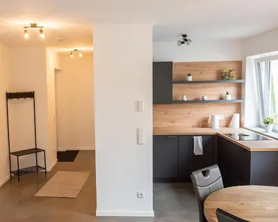 Küche/Küchenzeile in der Unterkunft Ferienwohnung am Erzberg