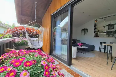Ein Garten an der Unterkunft Ferienwohnungen Krüger 'Apartment Luke'