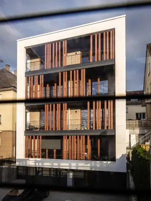 Das Gebäude in dem sich die Ferienwohnung befindet