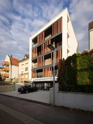 Das Gebäude in dem sich die Ferienwohnung befindet