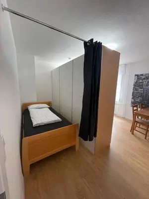 Ein Bett oder Betten in einem Zimmer der Unterkunft Joanna Apartment - MA Käfertal 1