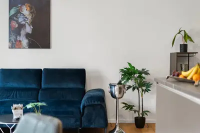 Ein Sitzbereich in der Unterkunft Lit Living - Luxury House - Box Spring - Parking - Exclusive Kitchen