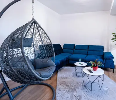 Ein Sitzbereich in der Unterkunft Lit Living - Luxury House - Box Spring - Parking - Exclusive Kitchen