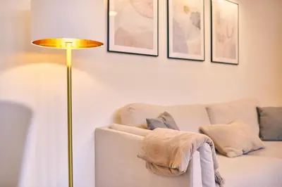 Ein Sitzbereich in der Unterkunft Casita Loft