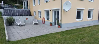Das Gebäude in dem sich die Ferienwohnung befindet