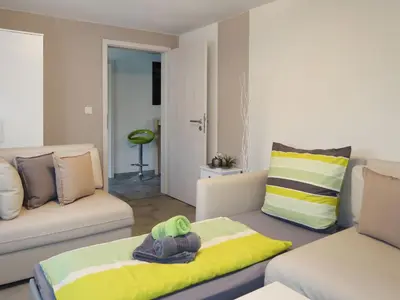 Ein Sitzbereich in der Unterkunft Apartment Hartmann im Odenwald by Interhome