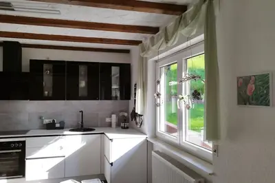 Küche/Küchenzeile in der Unterkunft Ferienwohnung Schmidt
