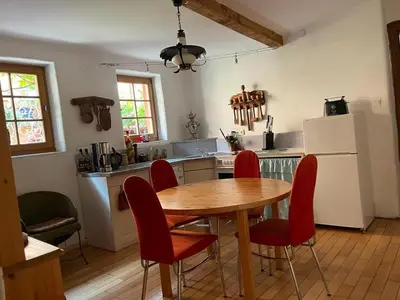 Küche/Küchenzeile in der Unterkunft Ferienhaus im Haus der Künste