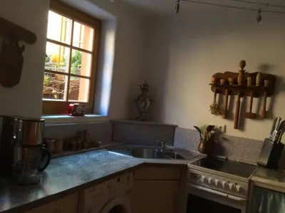 Küche/Küchenzeile in der Unterkunft Ferienhaus im Haus der Künste