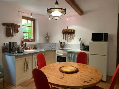Küche/Küchenzeile in der Unterkunft Ferienhaus im Haus der Künste