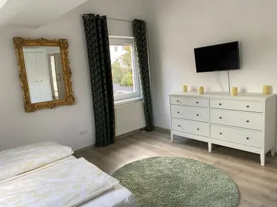 Ein Bett oder Betten in einem Zimmer der Unterkunft Am Kienbusch - Südliche Weinstraße - Dachgeschoss