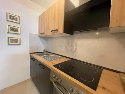 Küche/Küchenzeile in der Unterkunft Goldstadt Panorama Suite - City Aparament Pforzheim