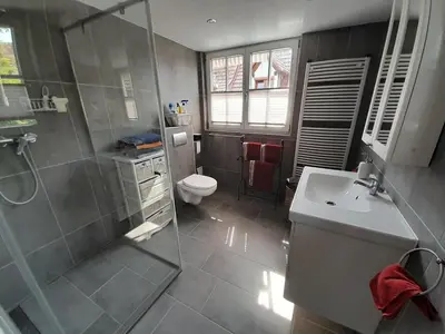 Ein Badezimmer in der Unterkunft Ferienwohnung Camino