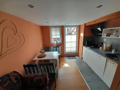 Küche/Küchenzeile in der Unterkunft Ferienwohnung Camino