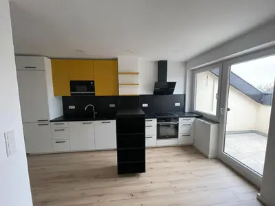 Küche/Küchenzeile in der Unterkunft Joanna Apartment - Schwetzingen 3