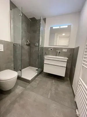 Ein Badezimmer in der Unterkunft Joanna Apartment - Schwetzingen 3