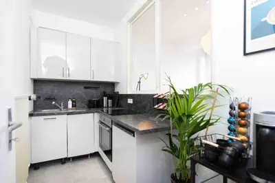 Küche/Küchenzeile in der Unterkunft Comfy Apartment Heart of Mannheim