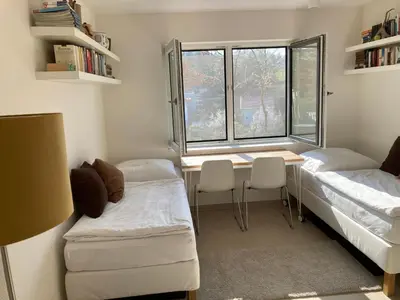 Ein Bett oder Betten in einem Zimmer der Unterkunft SweetSuites 40A Lavendelhaus