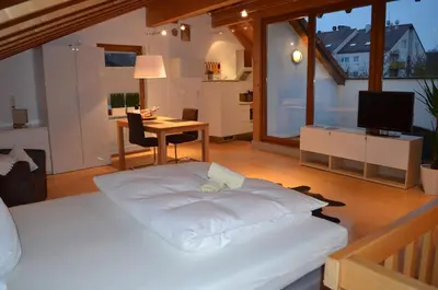 Ein Bett oder Betten in einem Zimmer der Unterkunft Prinz City Apartments