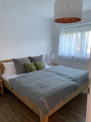 Ein Bett oder Betten in einem Zimmer der Unterkunft Ferienwohnungen Gergert Nr4