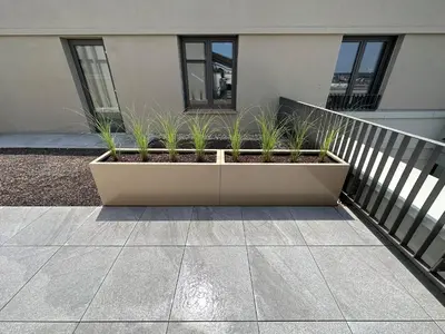 Ein Balkon oder eine Terrasse in der Unterkunft Penthouse Albterrassen mit toller Ausstattung!