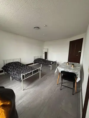 Ein Bett oder Betten in einem Zimmer der Unterkunft 1 Zimmer für 2 Personen Bruchsal ruhige Lage