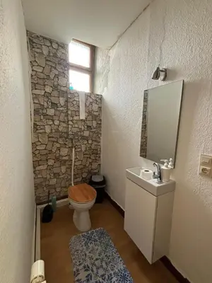 Ein Badezimmer in der Unterkunft 1 Zimmer für 2 Personen Bruchsal ruhige Lage
