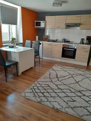 Küche/Küchenzeile in der Unterkunft Ferienwohnung Gisela