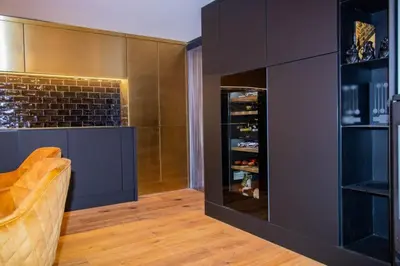 Küche/Küchenzeile in der Unterkunft Adlerlodge - Appartement 3
