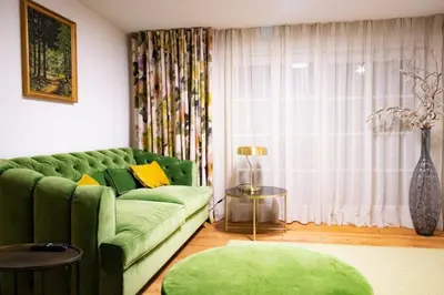 Ein Sitzbereich in der Unterkunft Adlerlodge - Appartement 3