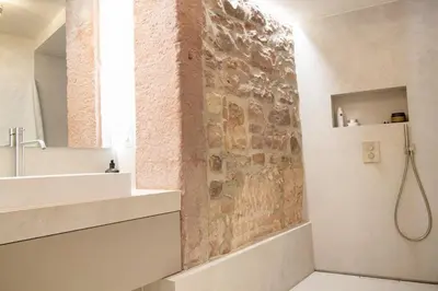 Ein Badezimmer in der Unterkunft Adlerlodge - Appartement 3