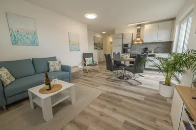 Küche/Küchenzeile in der Unterkunft Ferienwohnung Am Ringelsberg