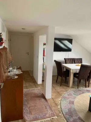 Ein Sitzbereich in der Unterkunft Ferienwohnung in Bad Rappenau
