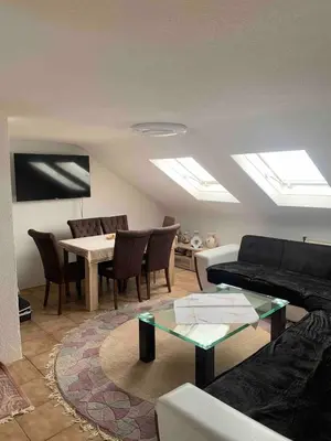 Ein Sitzbereich in der Unterkunft Ferienwohnung in Bad Rappenau