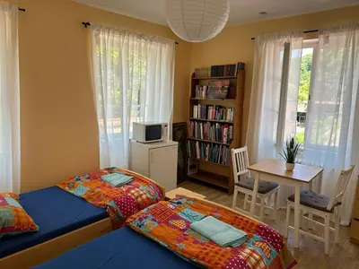 Ein Bett oder Betten in einem Zimmer der Unterkunft Burgfreiheit