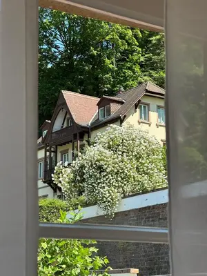 Ein Garten an der Unterkunft Burgfreiheit
