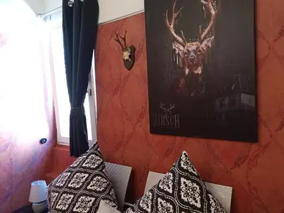 Ein Bett oder Betten in einem Zimmer der Unterkunft Fürstenstube