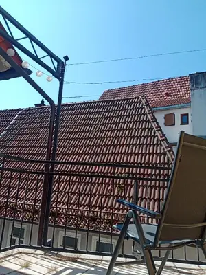 Das Gebäude in dem sich die Ferienwohnung befindet